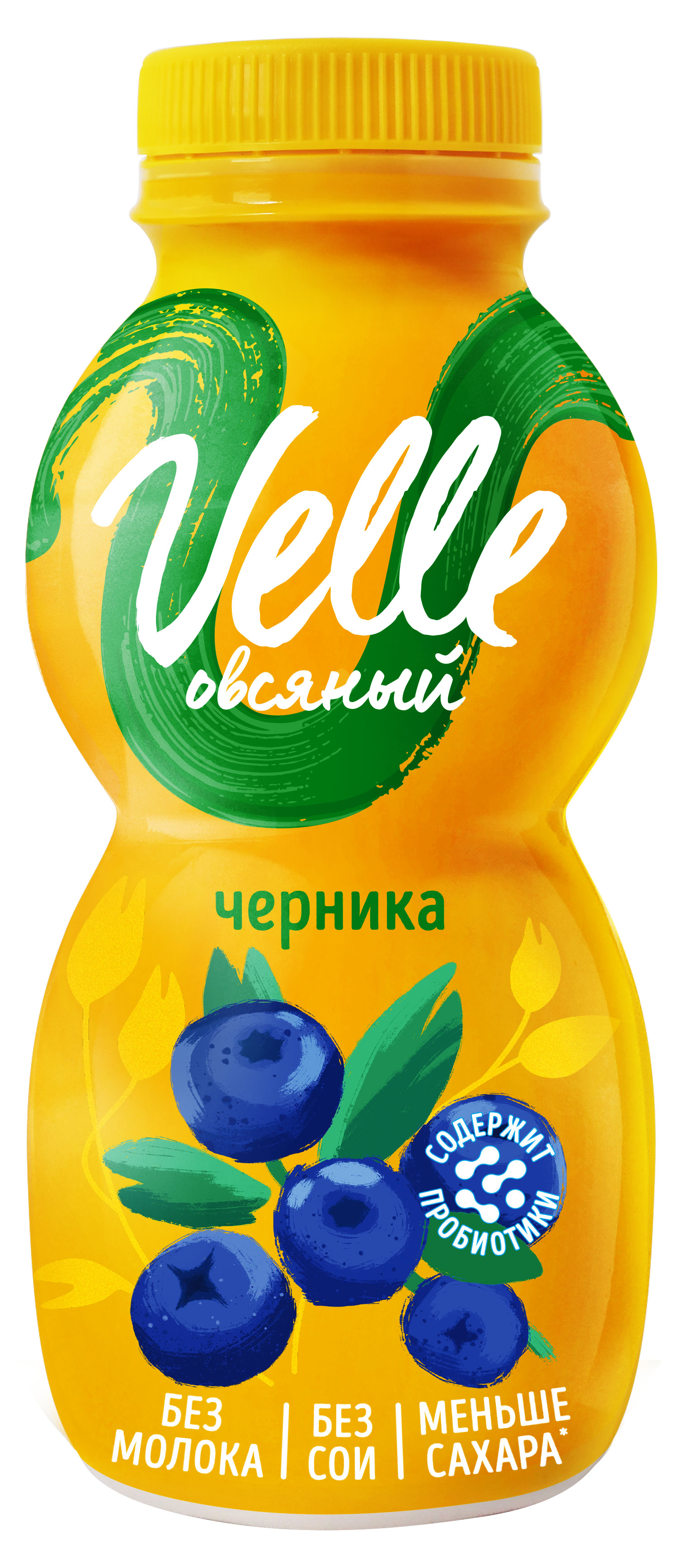 Продукт овсяный Velle Vegan Йогурт питьевой ферментированный черника, 250 г