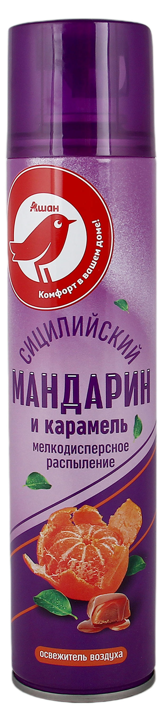 Освежитель воздуха АШАН Красная птица Сицилийский мандарин и карамель, 300 мл