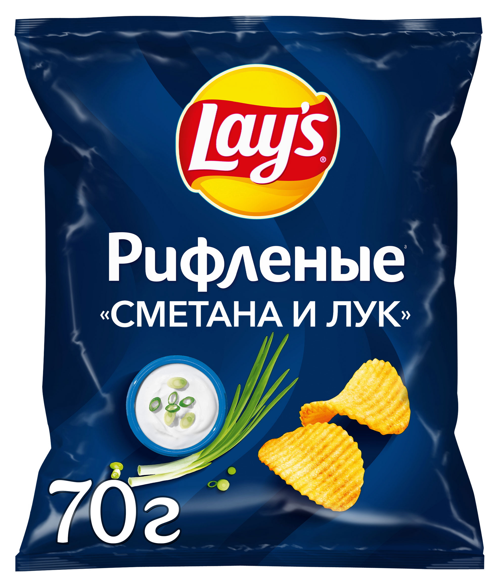 Чипсы картофельные Lay's сметана и лук, 70 г