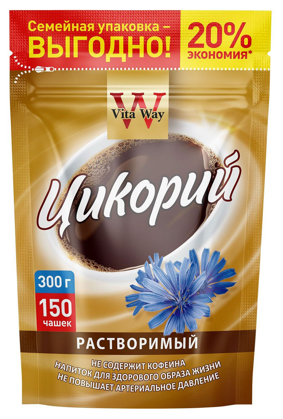 Цикорий растворимый «Русский цикорий» Vita Way порошкообразный, 300 г