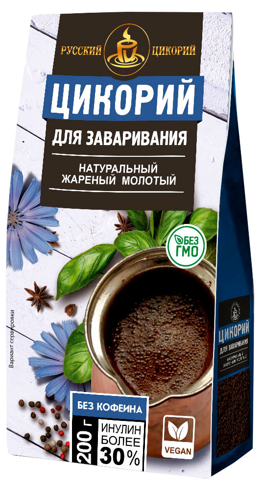 Цикорий натуральный «Русский цикорий» жареный молотый, 200 г