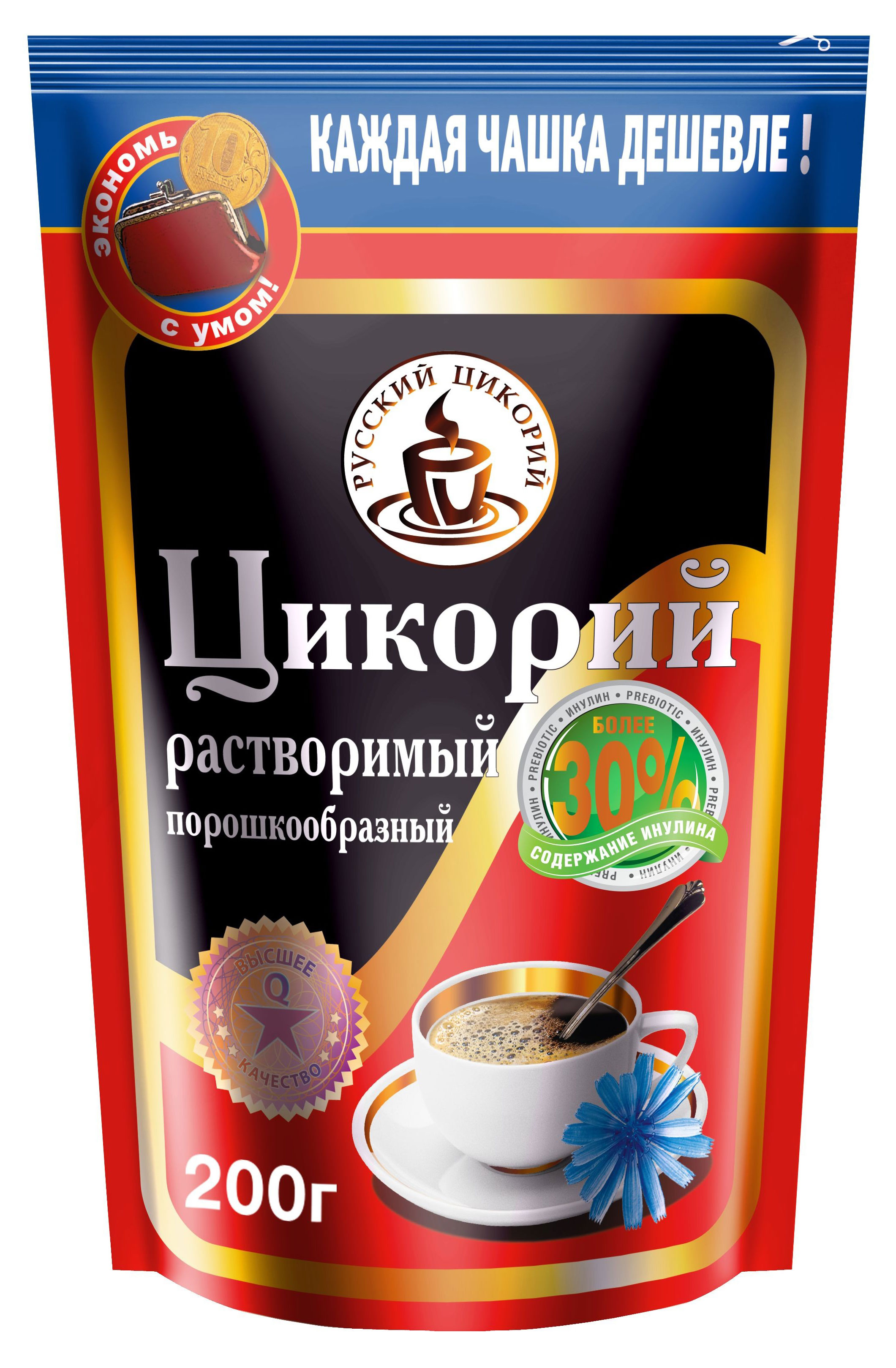 Цикорий растворимый «Русский цикорий» порошкообразный, 200 г