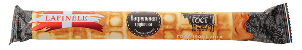 Трубочка вафельная Lafinele с вареной сгущенкой ГОСТ БЗМЖ, 70 г