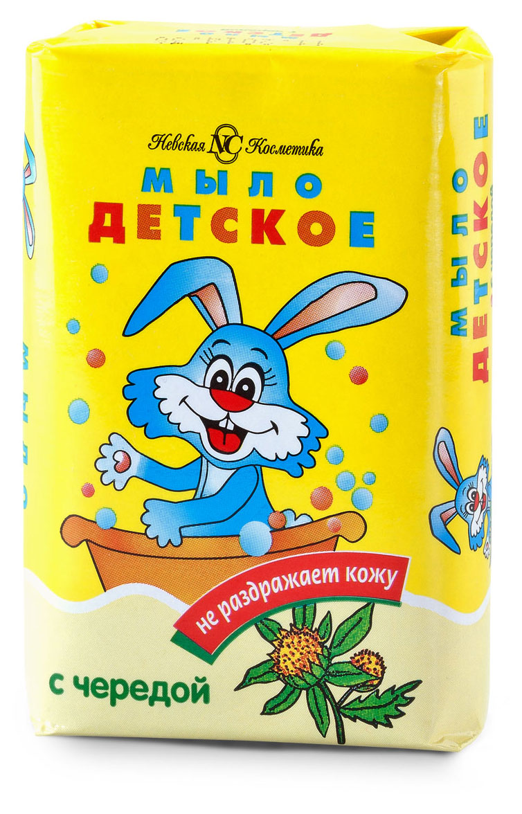 Мыло туалетное детское «Невская косметика» с чередой, 90 г