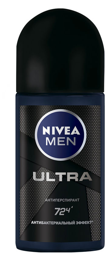 Дезодорант-антиперспирант шариковый NIVEA MEN ULTRA с антибактериальным эффектом, 50 мл