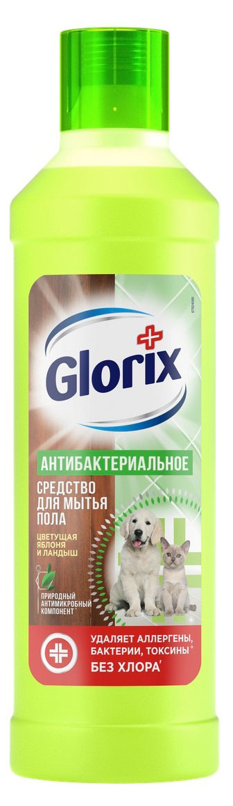 Средство для мытья пола Glorix Цветущая яблоня и ландыш, 1 л