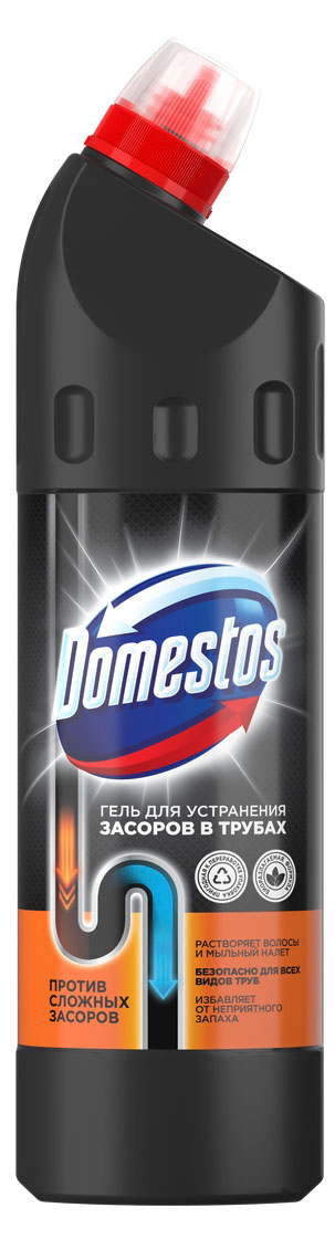 Средство для устранения засоров в трубах Domestos, 750 мл