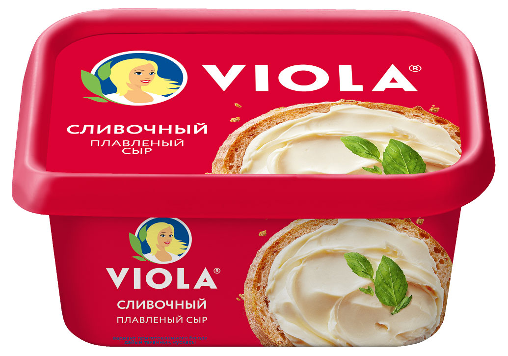 Сыр плавленый Viola сливочный 50% БЗМЖ, 400 г