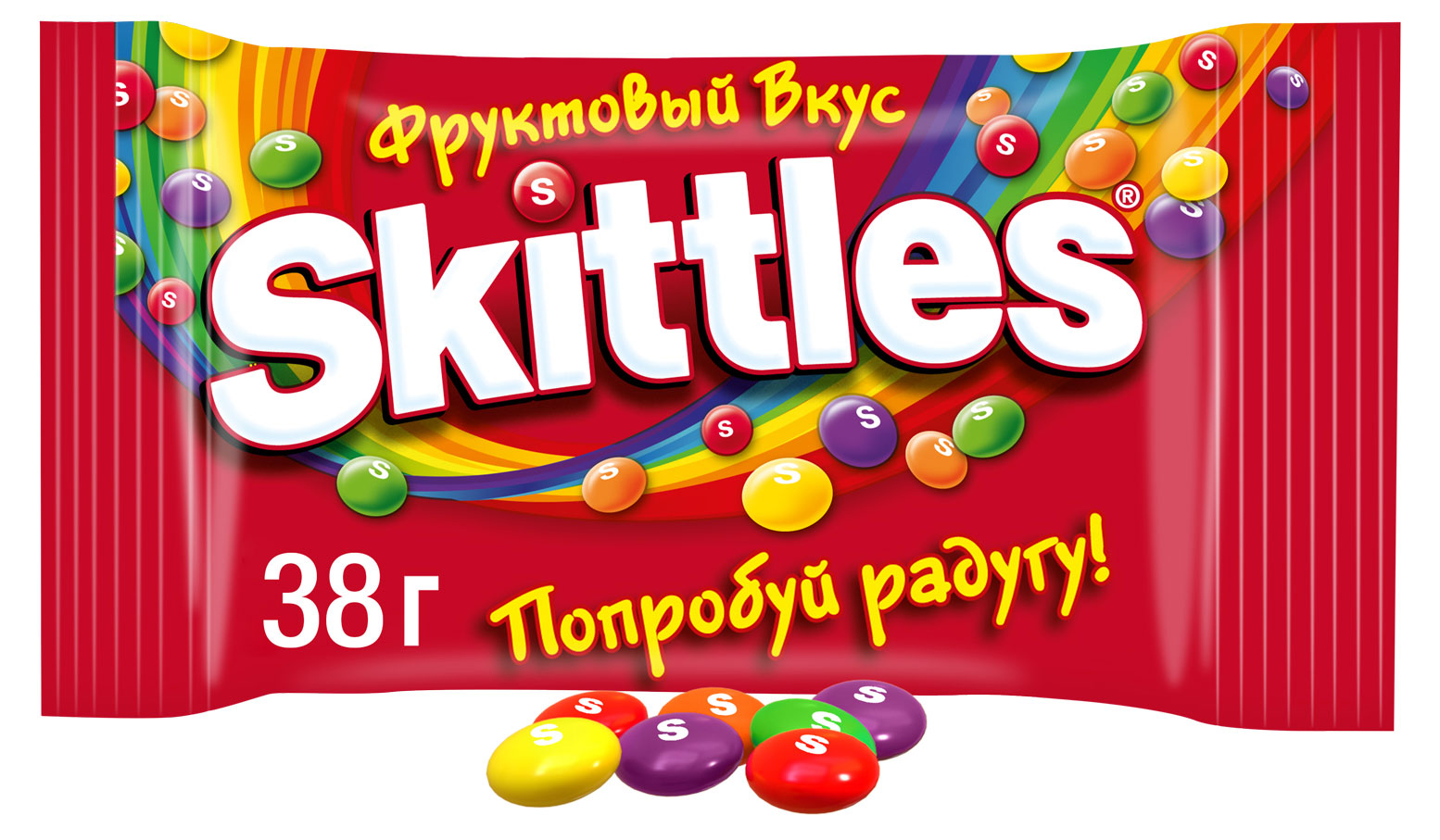 Конфеты Skittles Драже с фруктовыми вкусами, 38 г