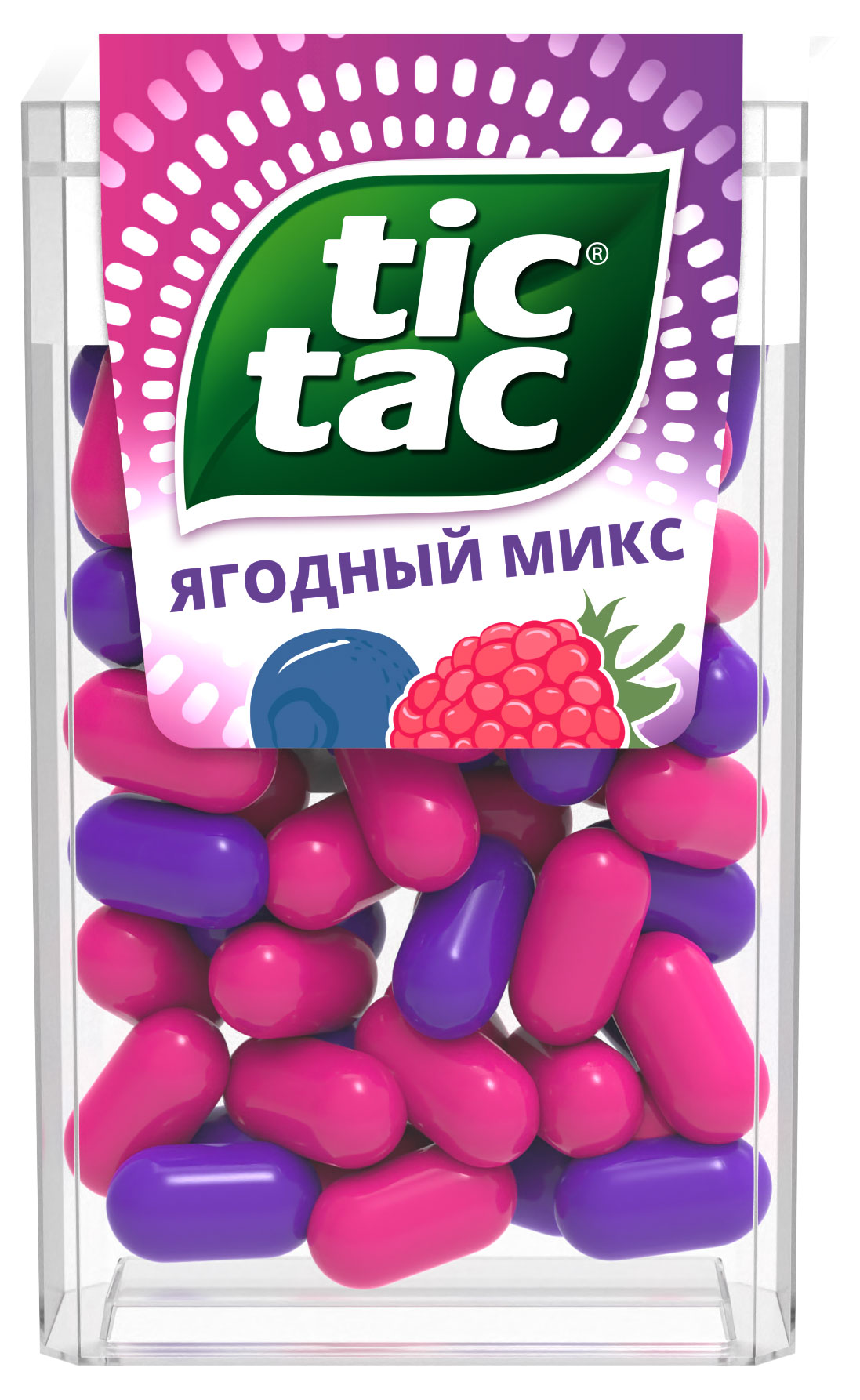 Драже Tic Tac Ягодный микс со вкусом малины и голубики Ирландия, 16 г