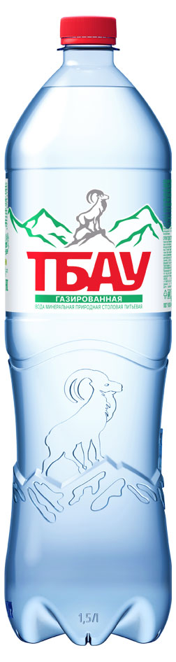 Вода минеральная «ТБАУ» газированная, 1,5 л