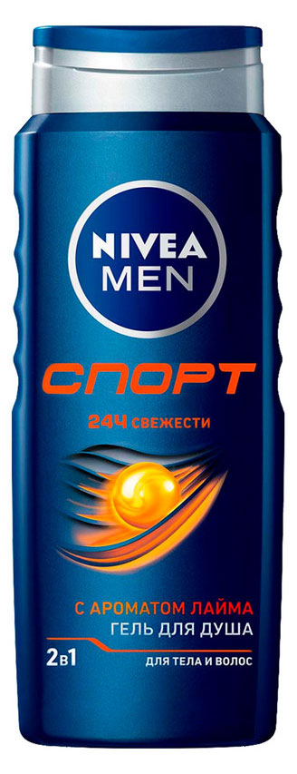 Гель для душа мужской NIVEA MEN Спорт с ароматом лайма, 500 мл