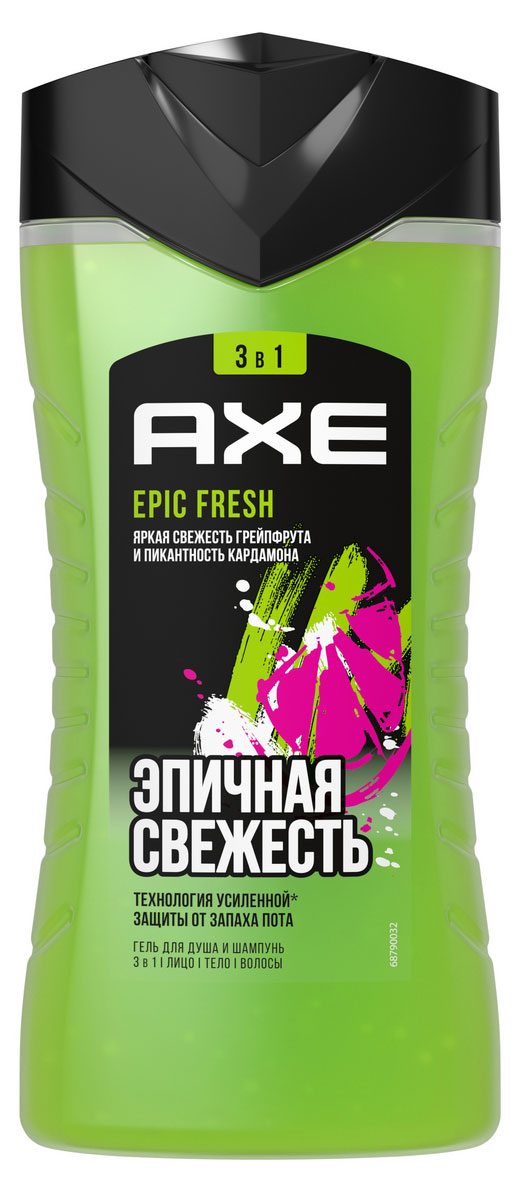 Гель для душа «Акс» Epic Fresh, 250 мл
