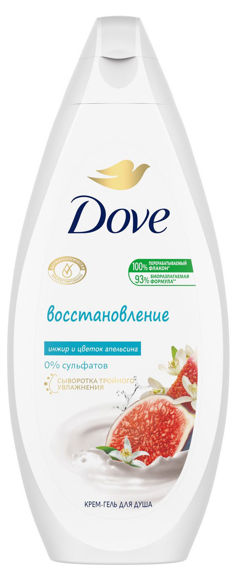 Крем-гель для душа «Дав» Инжир и лепестки апельсина, 250 мл