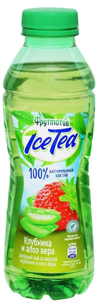 Чай зеленый «Фрутмотив» IceTea Клубника и алоэ, 500 мл