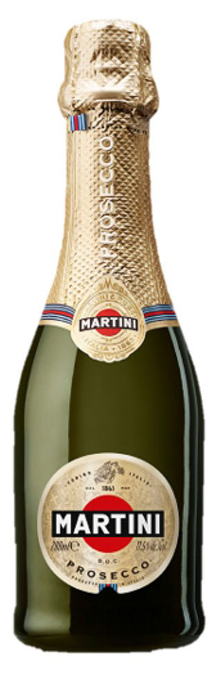 Игристое вино Martini Prosecco белое сухое Италия, 187 мл