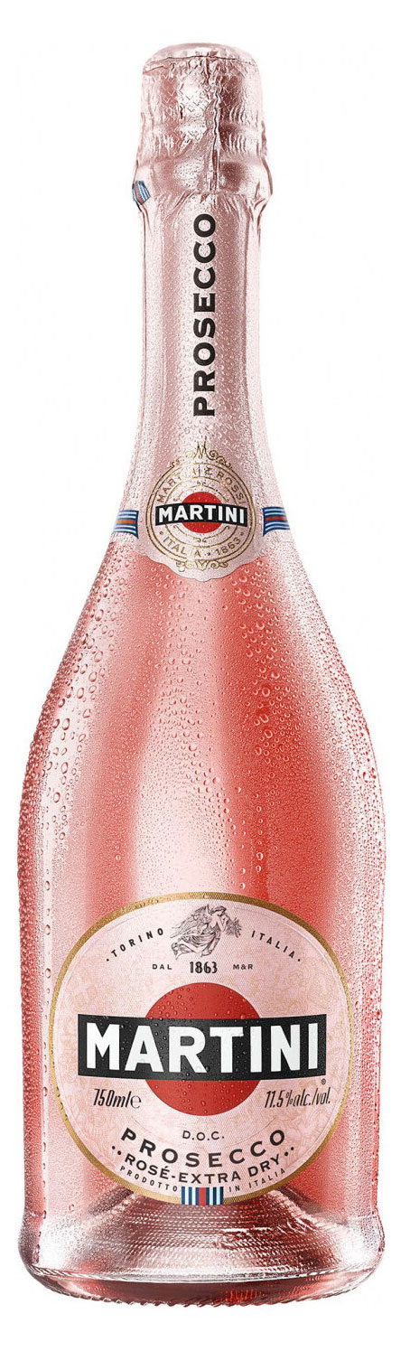 Игристое вино Martini Rose Extra Dry Prosecco DOC розовое сухое Италия, 0,75 л