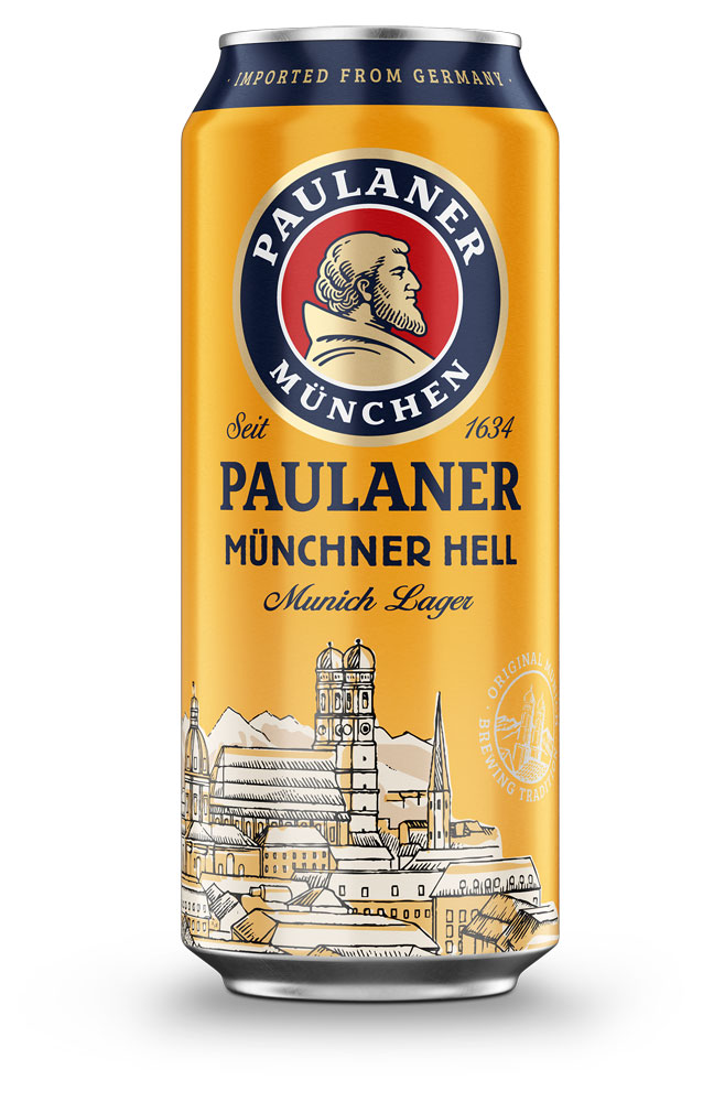 Пиво Paulaner Munchner hell светлое фильтрованное 4,9%, 500 мл