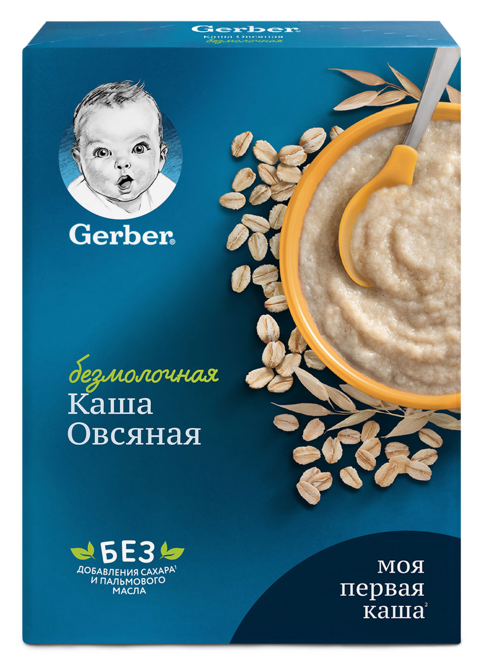 Каша безмолочная Gerber Моя первая каша овсяная для продолжения прикорма с бифидобактериями с 5 мес., 180 г