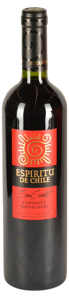 Вино Espiritu de Chile Cabernet Sauvignon красное полусладкое Чили, 0,75 л