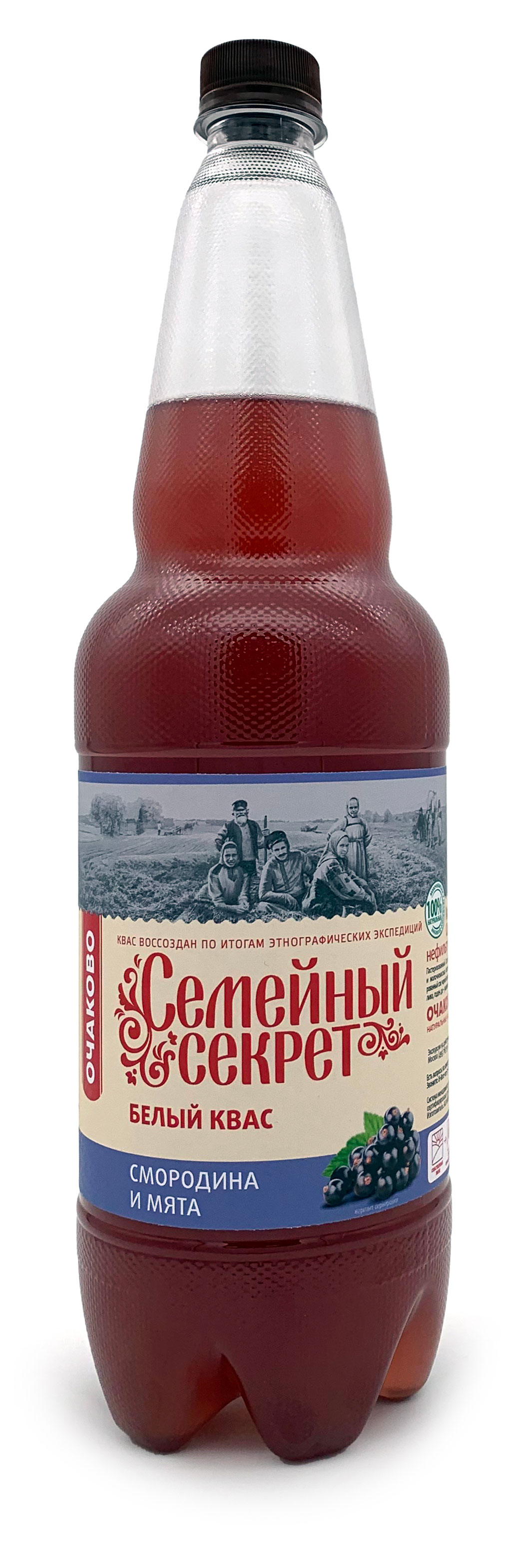 Квас «Семейный Секрет» Смородина-мята, 1,35 л
