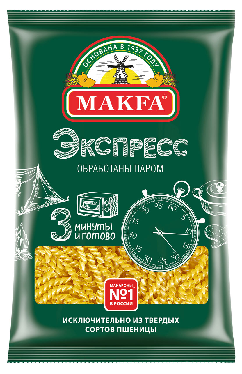 Макаронные изделия Makfa спиральки экспресс, 400 г