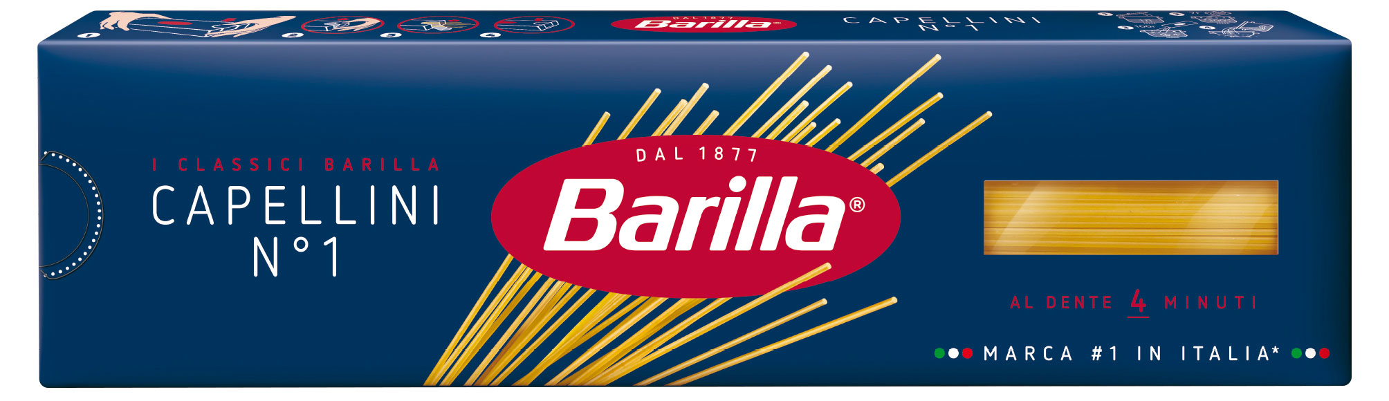 Макаронные изделия Barilla Capellini №1 Спагетти, 450 г