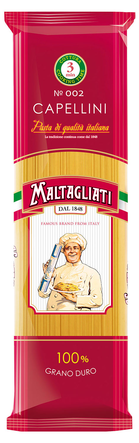 Макаронные изделия Maltagliati Капеллини № 002 спагетти, 450 г