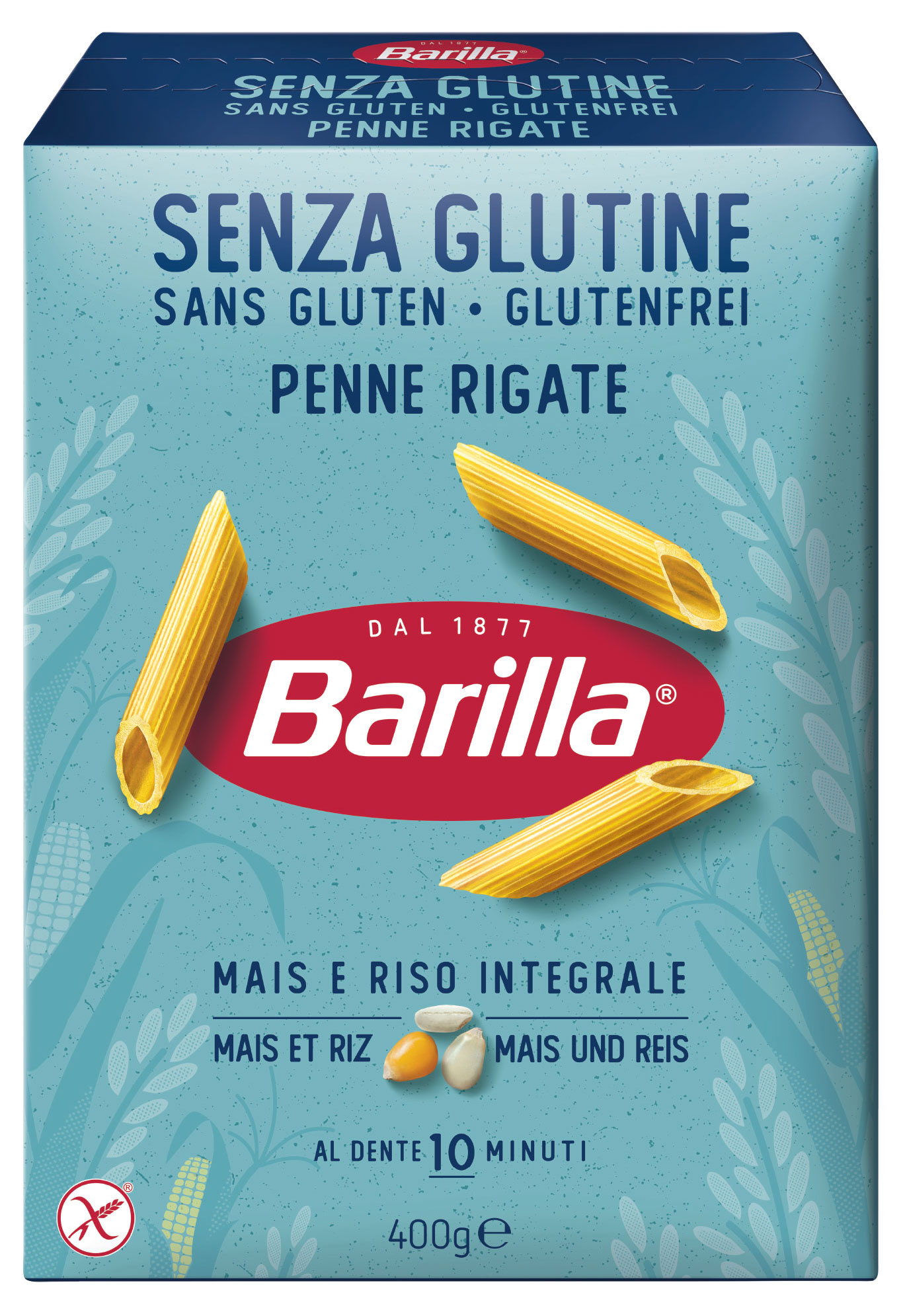 Макаронные изделия Barilla Penne Rigate без глютена, 400 г