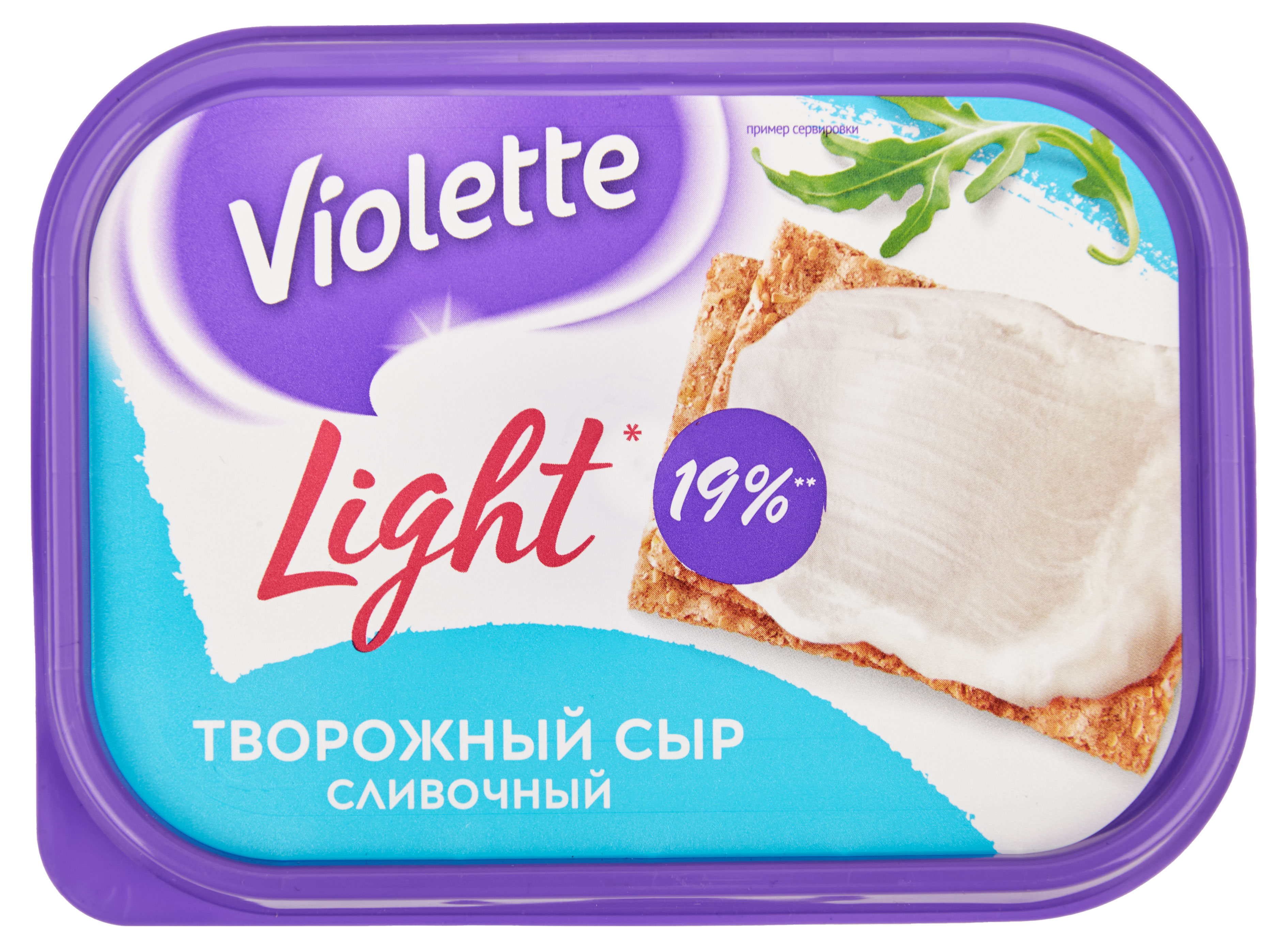 Сыр творожный Violette Light Cливочный 60% БЗМЖ, 160 г