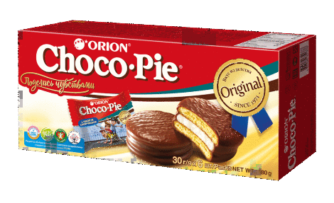 Пирожное Orion Choco-Pie Original в шоколадной глазури, 180 г