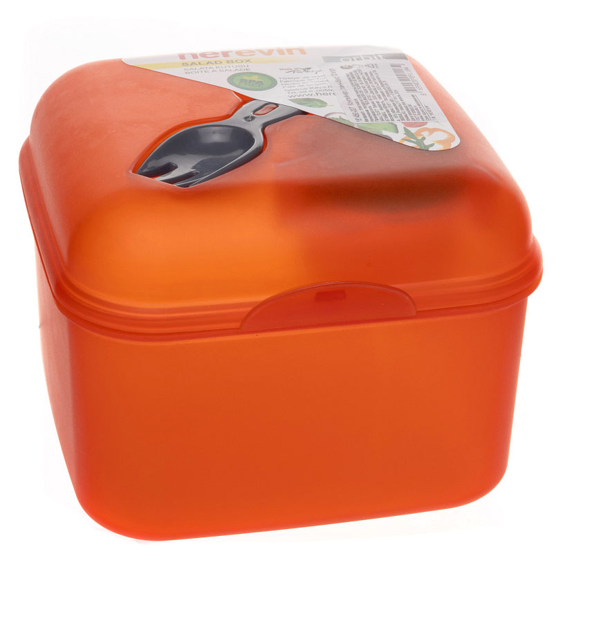 Контейнер (ланч-бокс) Solmazer Orange 15х15х11,5 см ,1,2 л