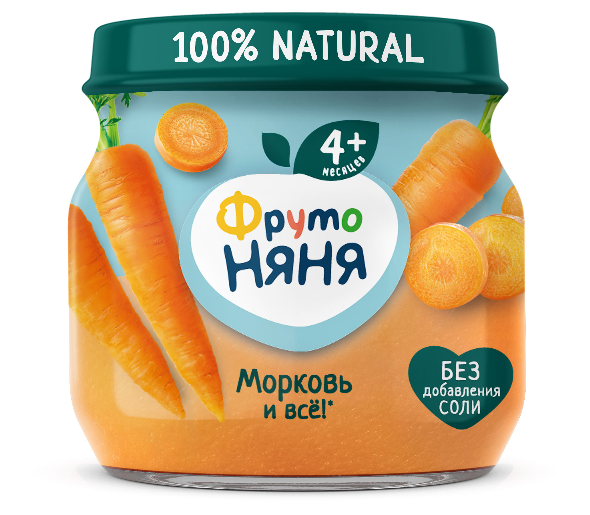 Пюре «ФрутоНяня» из моркови с 4 мес., 80 г