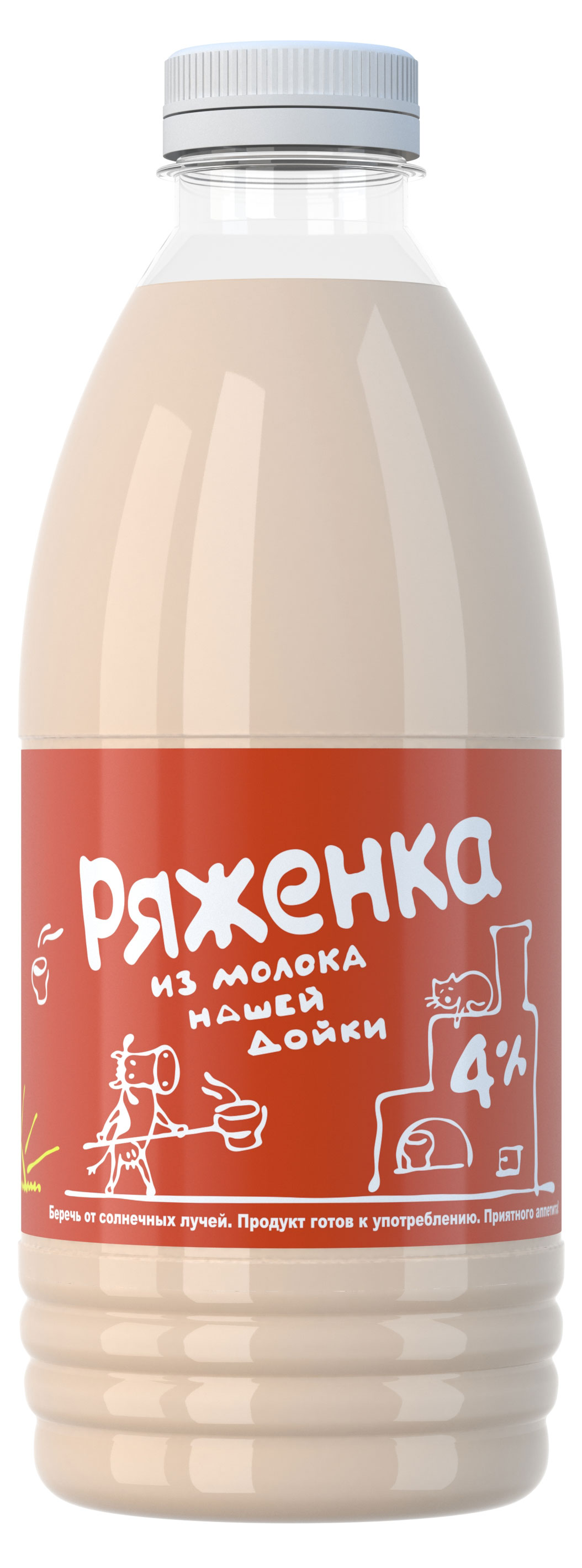 Ряженка «Из молока Нашей дойки» 4%, 0,9 кг