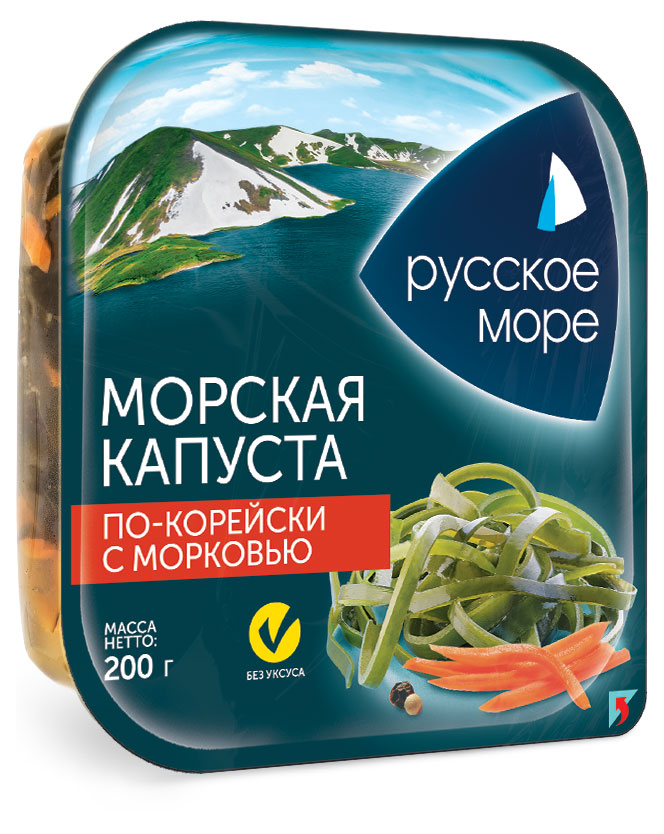 Морская капуста «Русское море» по-корейски с морковью, 200 г