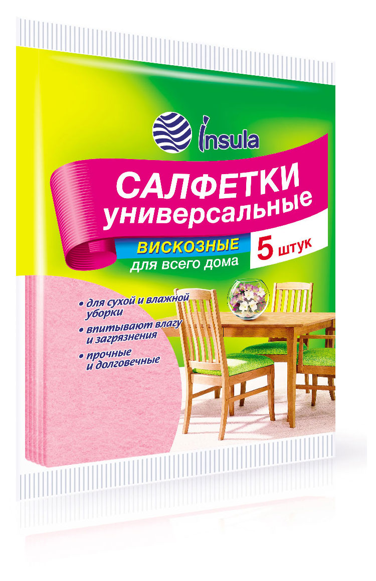 Салфетки хозяйственные Market Brand универсальные, 5 шт