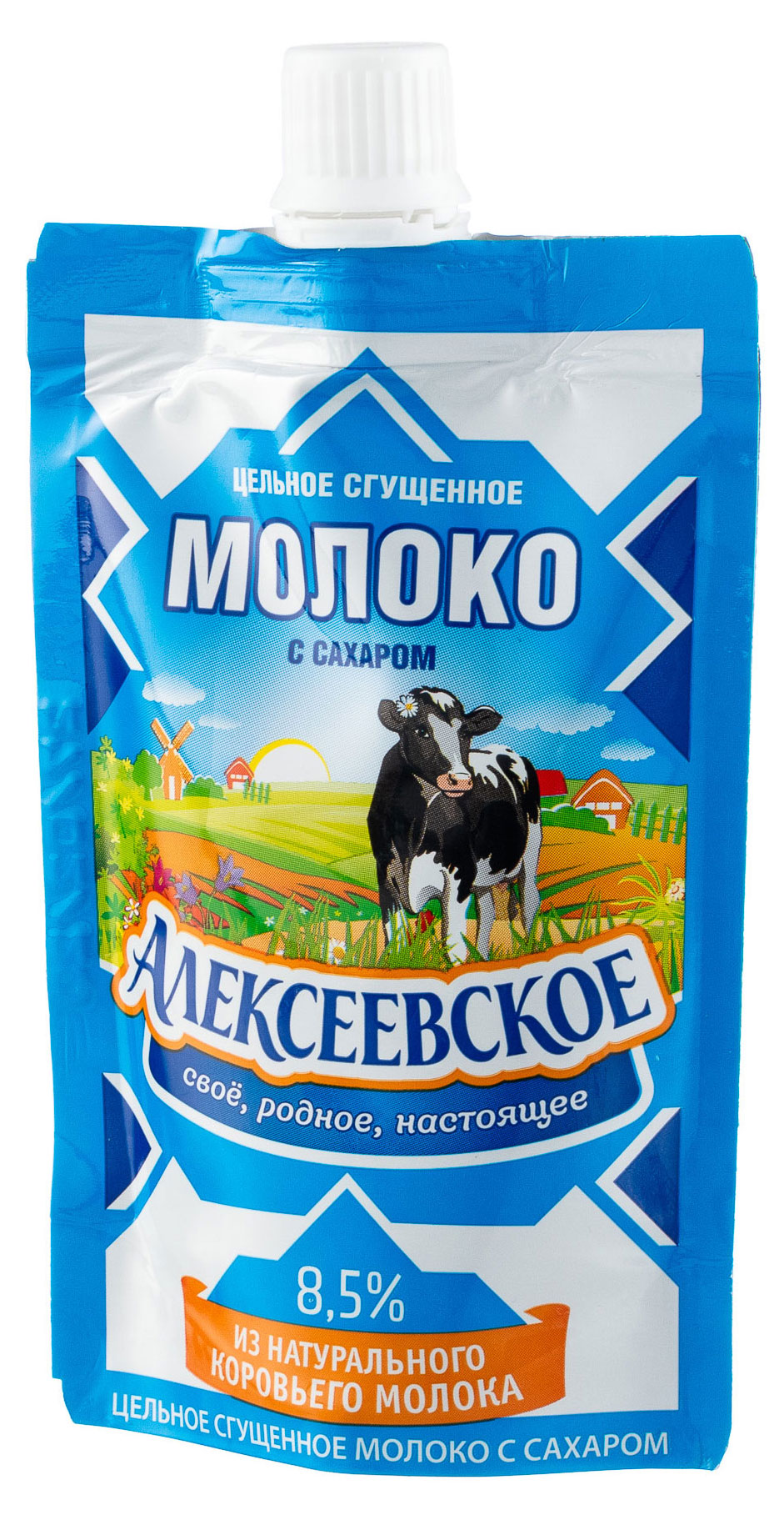 Молоко сгущенное «Алексеевское» цельное с сахаром БЗМЖ, 100 г