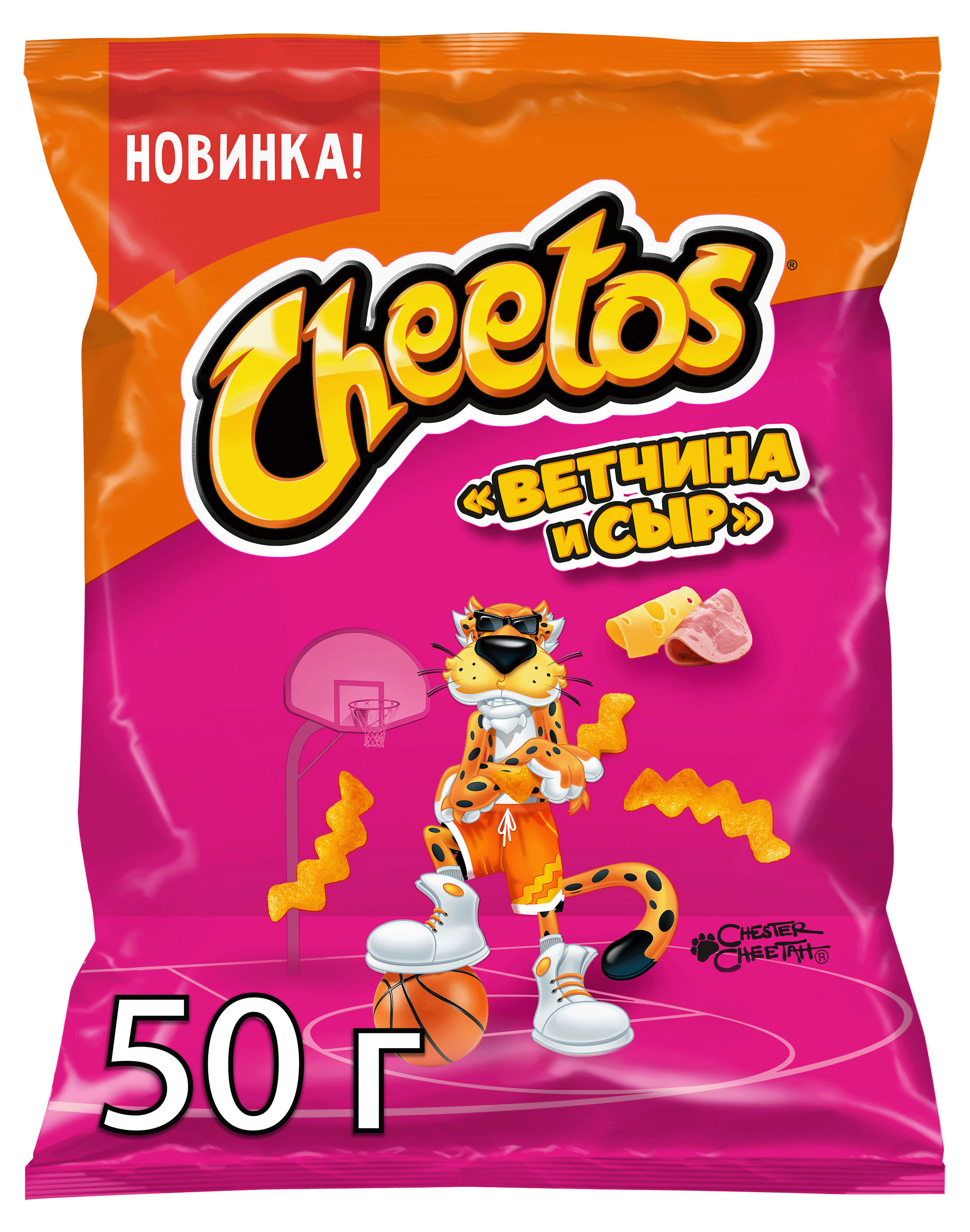 Снеки кукурузные Cheetos Ветчина и сыр, 50 г