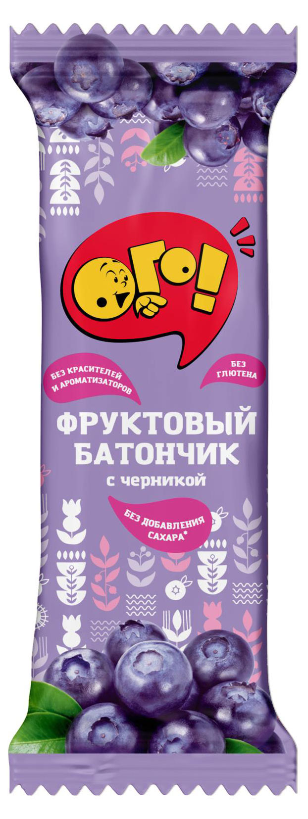 Батончик фруктовый «ОГО!» черника, 30 г