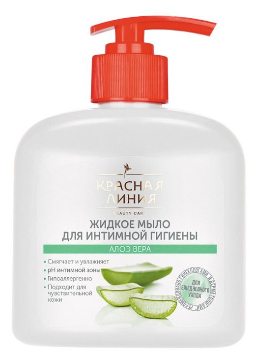 Крем-мыло жидкое для интимной гигиены «Красная Линия» Алоэ вера, 250 мл