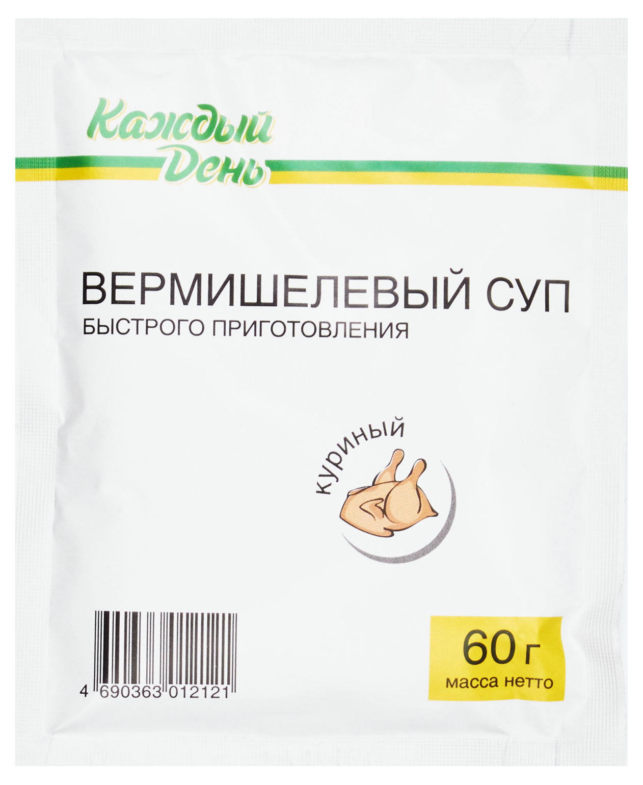 Суп вермишелевый «Каждый день» куриный, 60 г