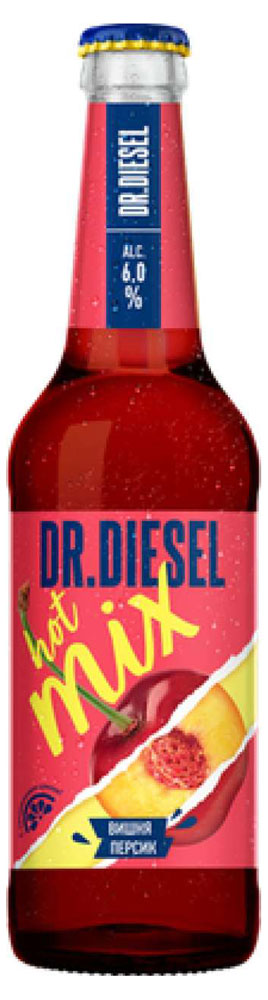 Пивной напиток Dr. Diesel Hot Mix светлый фильтрованный 6%, 450 мл