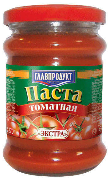 Паста томатная «ГЛАВПРОДУКТ», 270 г