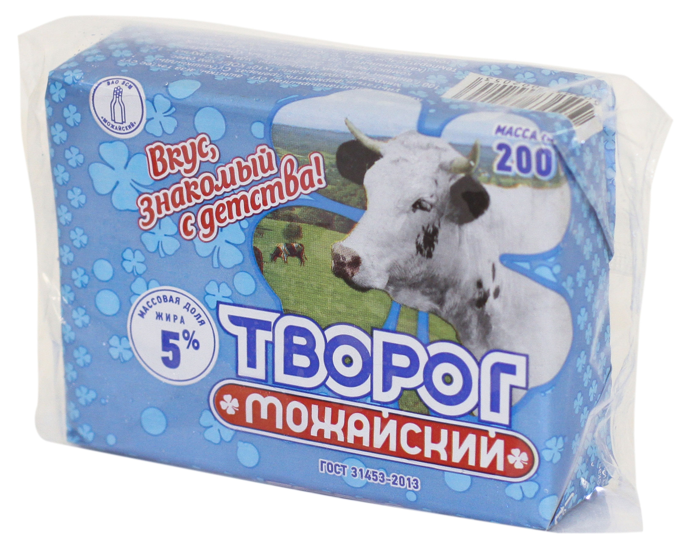 Творог «Можайское» 5% БЗМЖ, 200 г