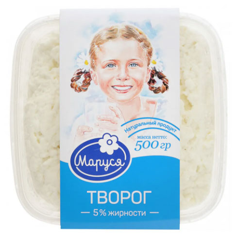 Творог «Маруся» 5% БЗМЖ, 500 г