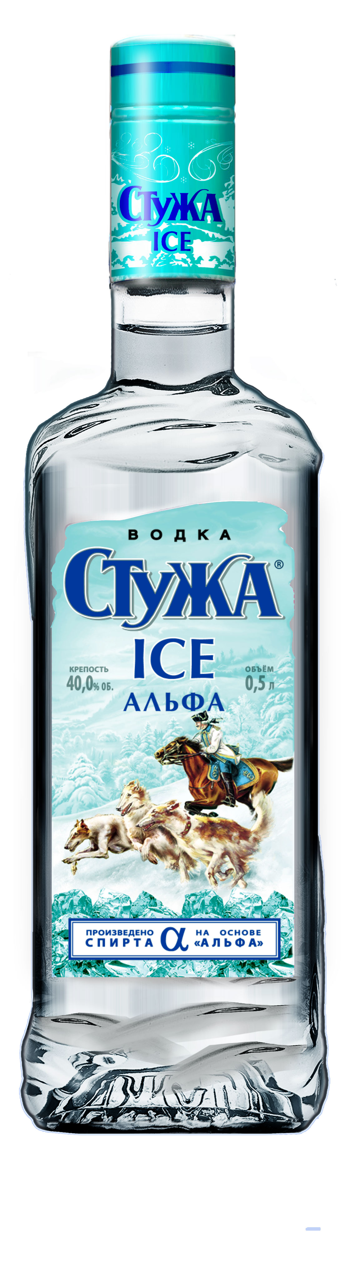 Водка «Стужа» ICE Альфа Россия, 0,5 л