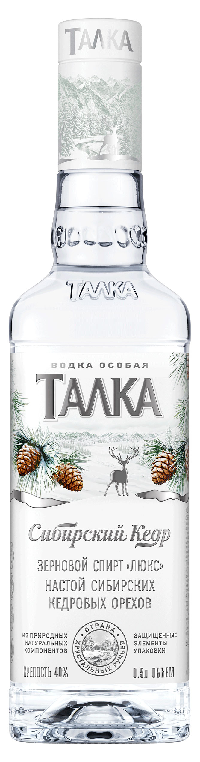 Водка «Талка» Сибирский кедр Россия, 0,5 л