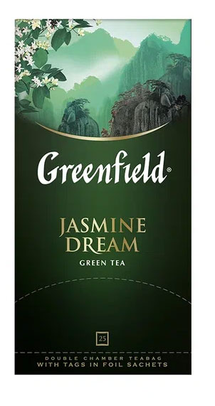 Чай зеленый Greenfield Jasmine Dream с жасмином в пакетиках, 25 шт