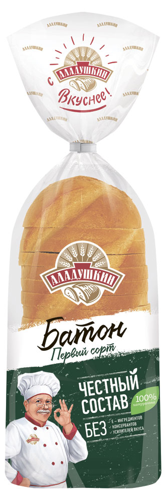 Батон «Дарница» нарезной нарезка, 350 г