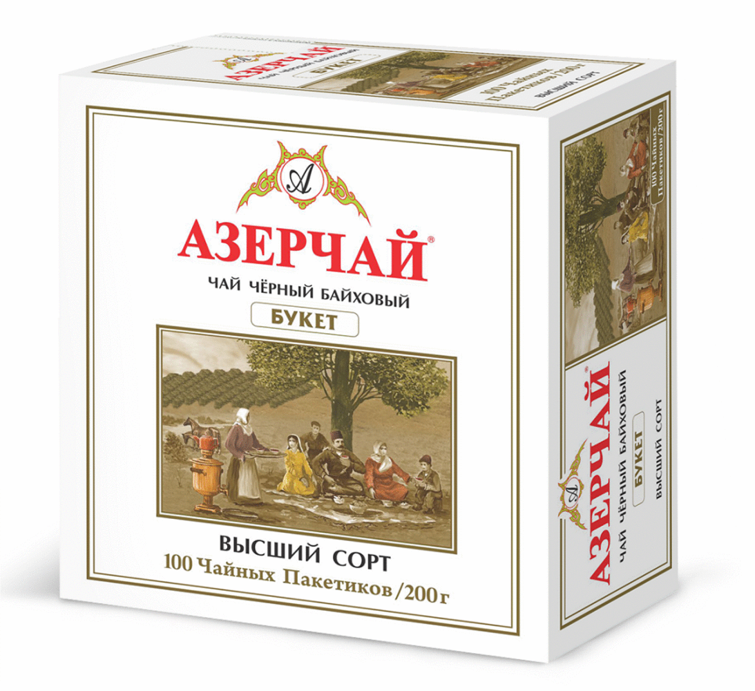 Чай черный «Азерчай» Азербайджанский букет в пакетиках, 200 г